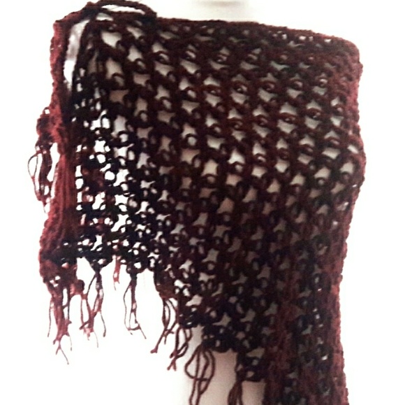 Shawl,Poncho,Crochet,Handmade,Scarf,Neckwarmer - Picture 2 of 3
